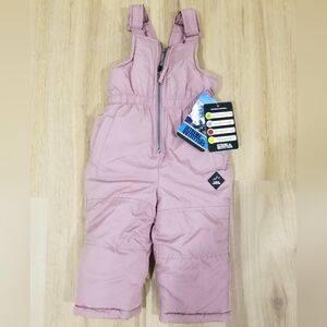 Baby Pink Snow Bib 12 Months